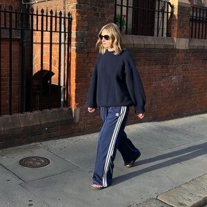 Adidas Women's Blue Track Pants